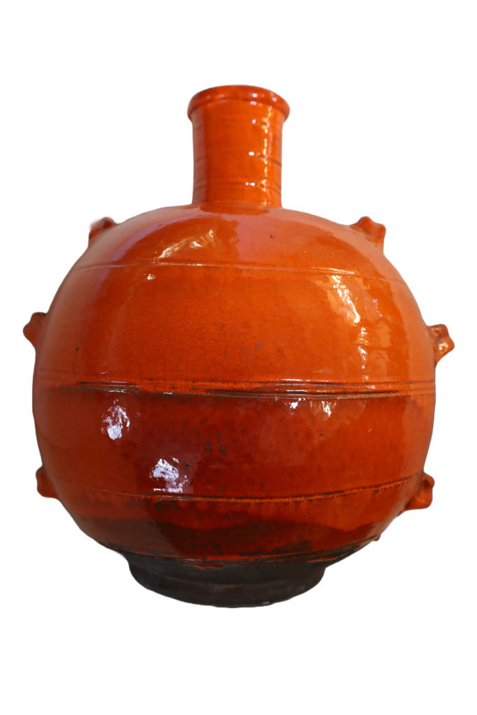 Grand pot en terre cuite portugais antique - 19ème siècle - 45×42