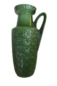 Vase Mid Century vert foncé 48x25cm