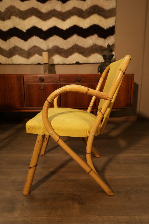 Fauteuil vintage en bambou