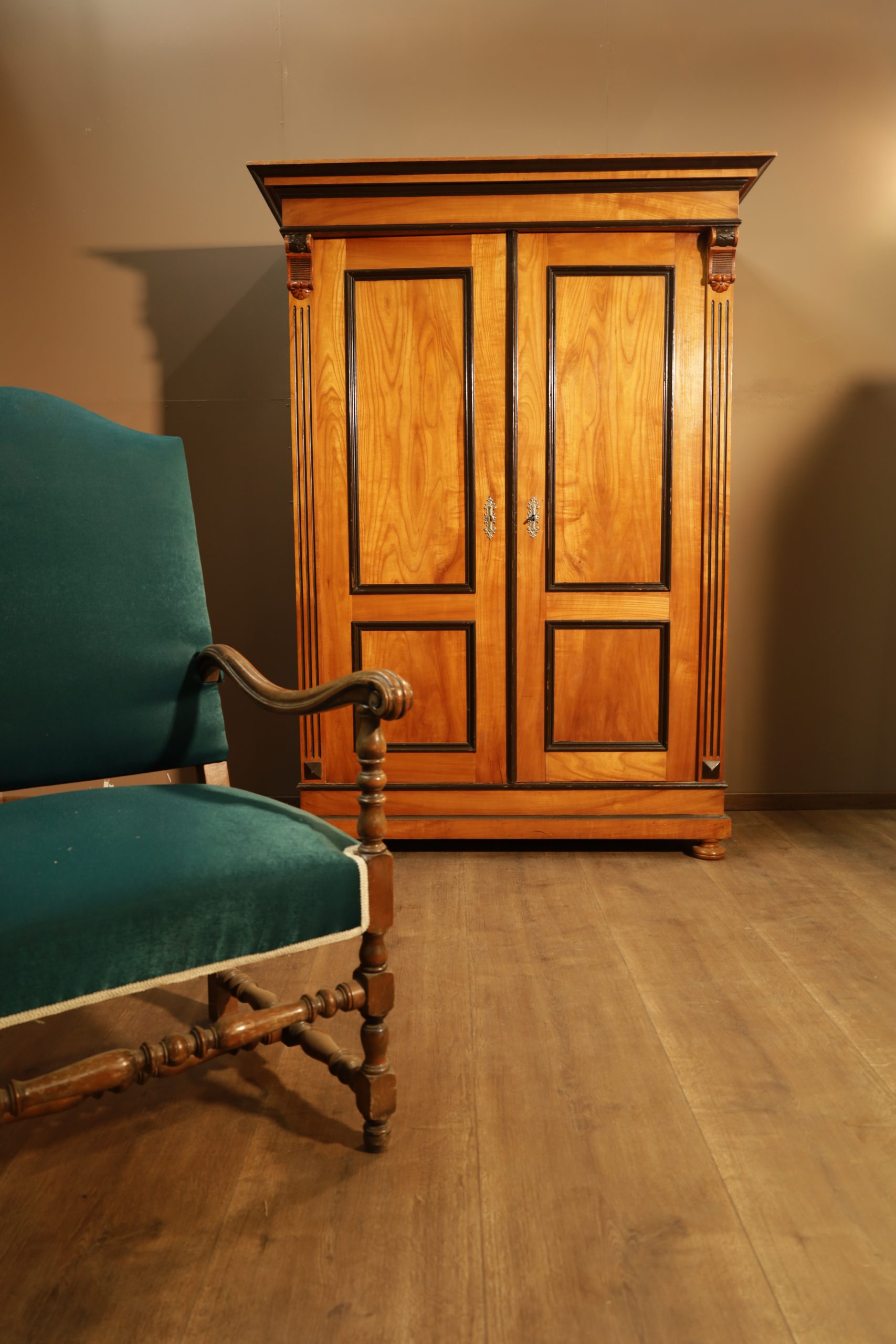 Antique Biedermeier wardrobe