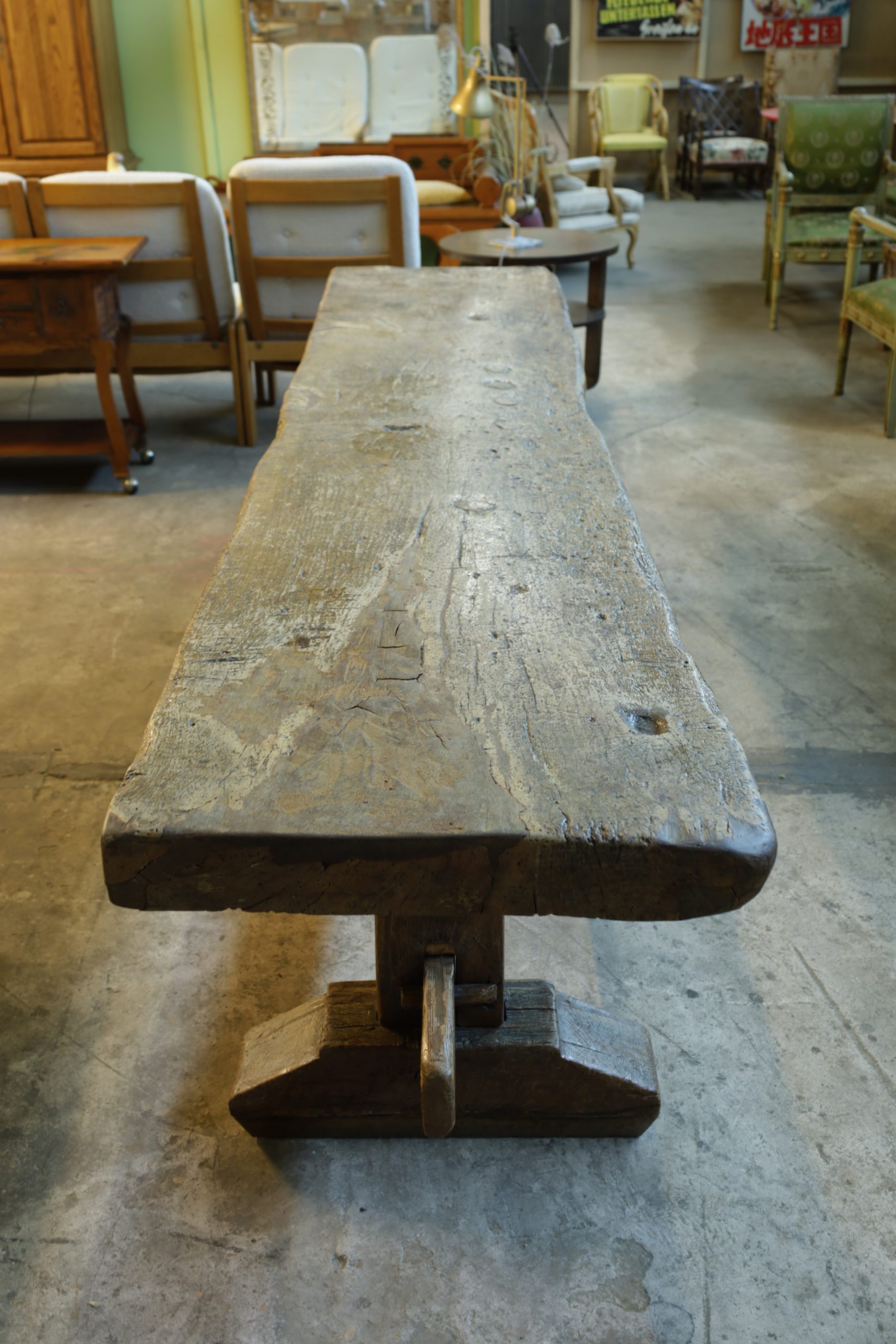 Grande table du 17ème siècle de plus de 300 ans - Chêne - 285cm