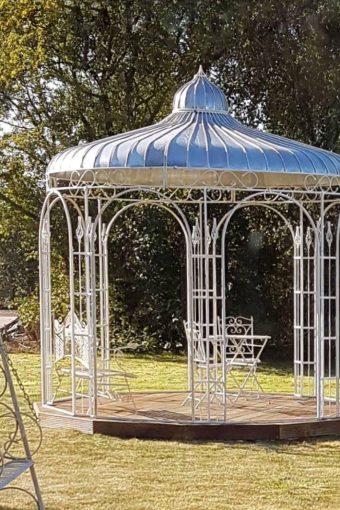 Eleganter Gartenkiosk / Pavillon aus massivem Eisen – Neu - Handgefertigt im klassischen Stil des 19. Jahrhunderts