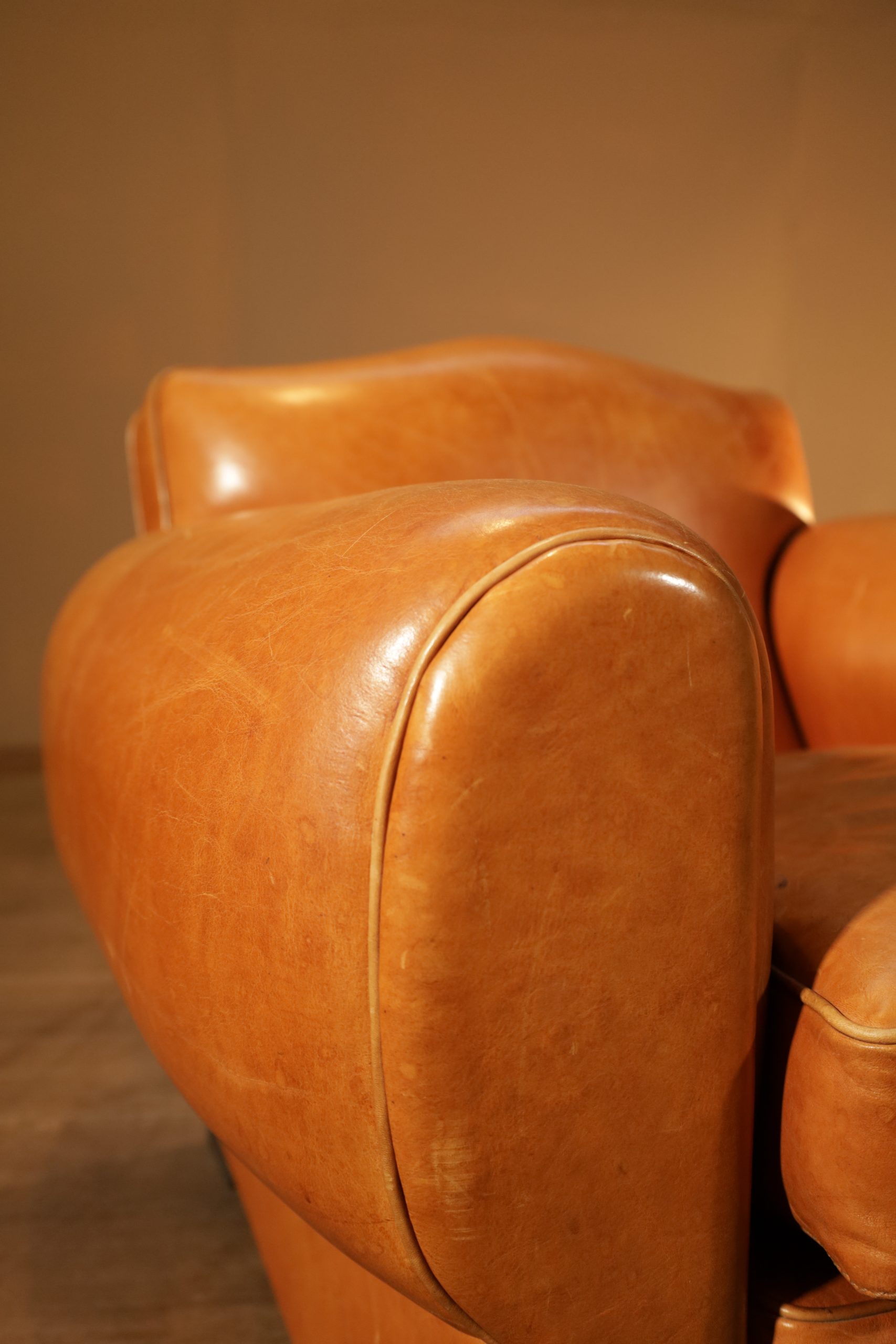 Lounge armchair - Cult club armchair - Moustache armchair in Art Deco style