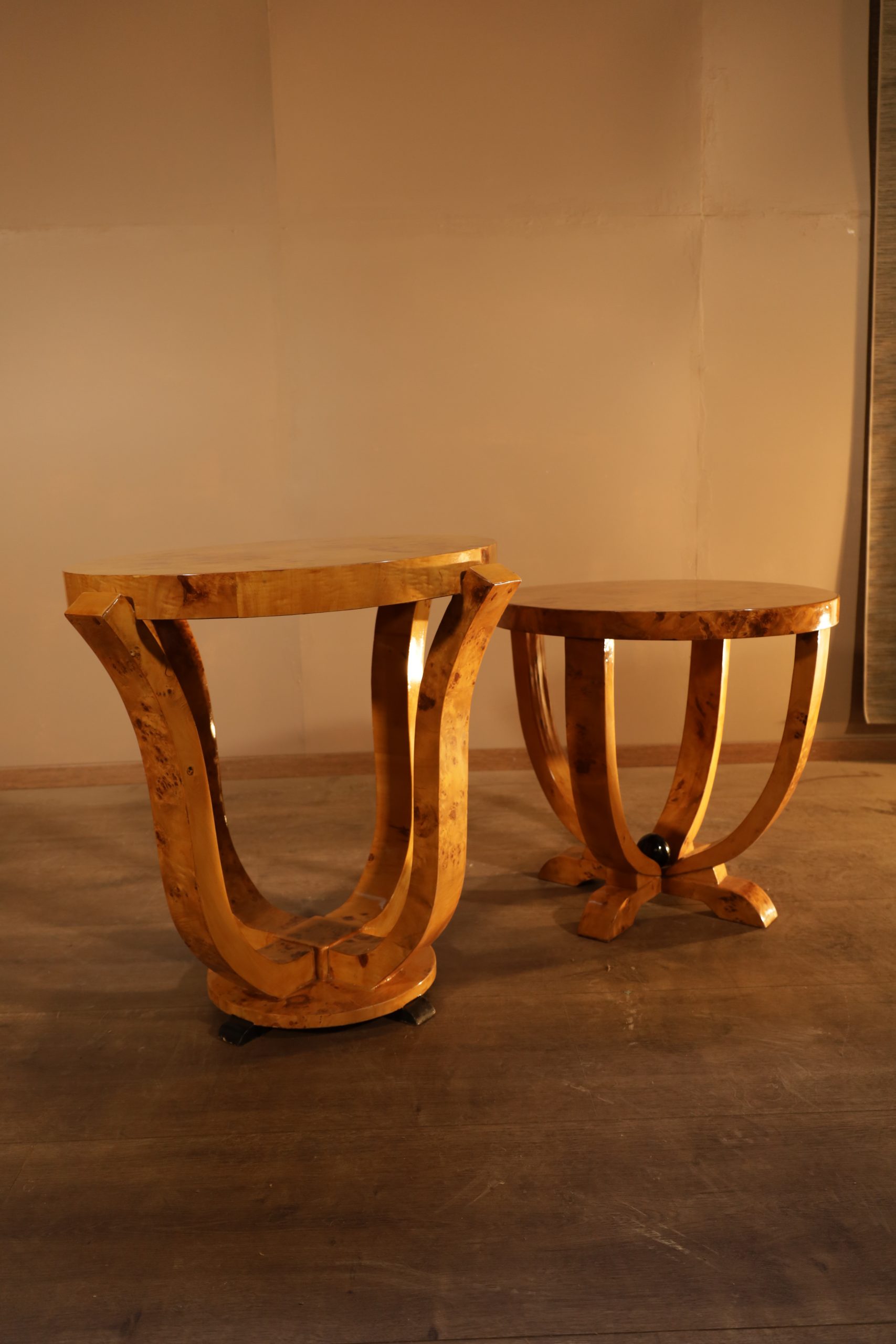 Side tables / coffee tables in Art Deco style