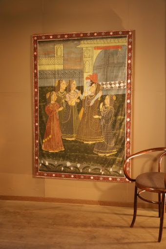 Indische Leinwand handbemalt