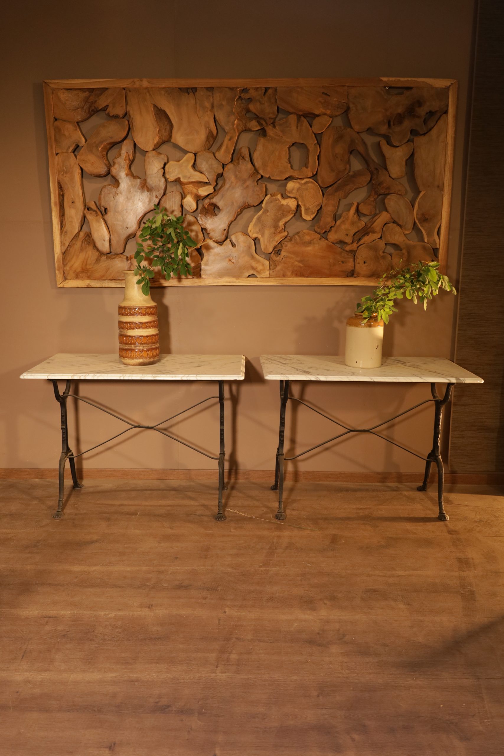 Rectangular marble table
