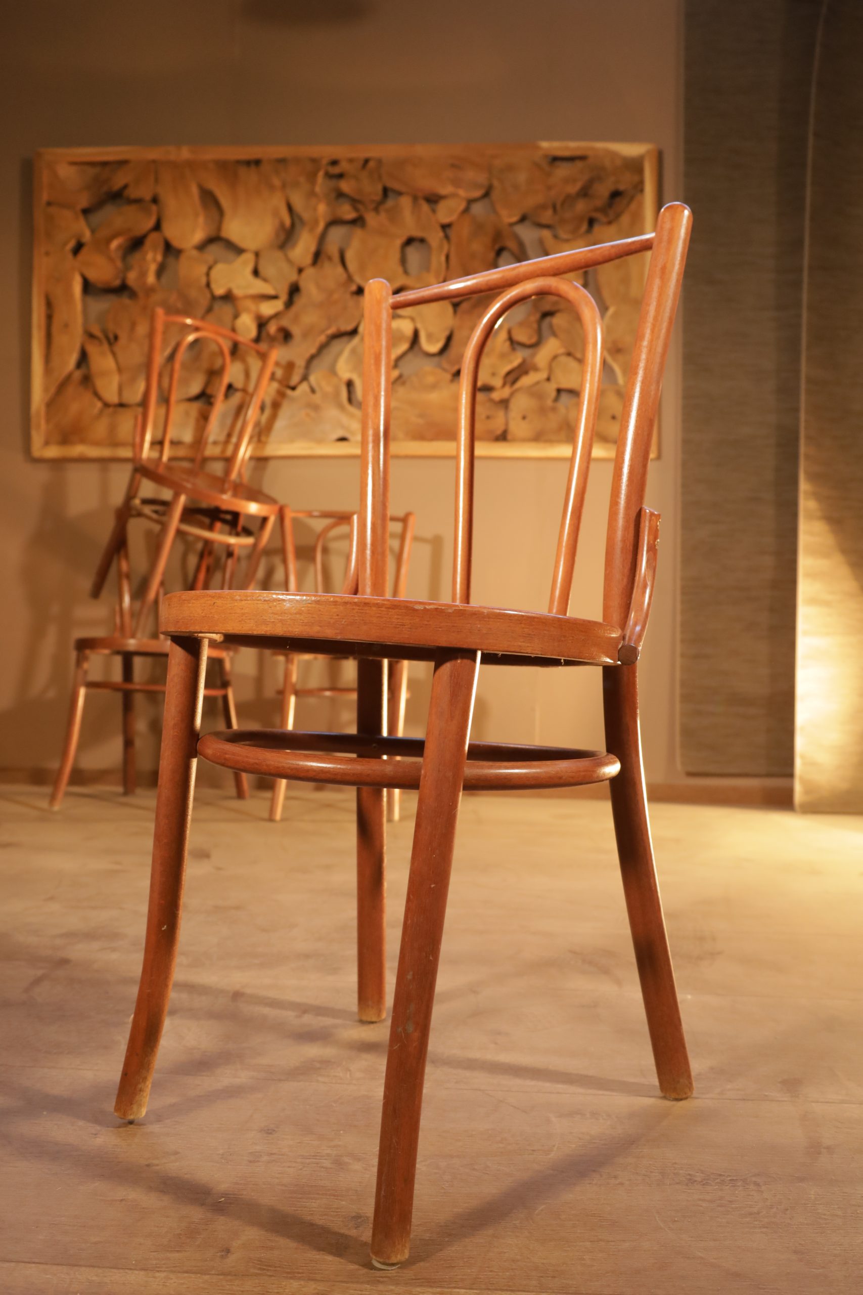 Bistro chairs bentwood