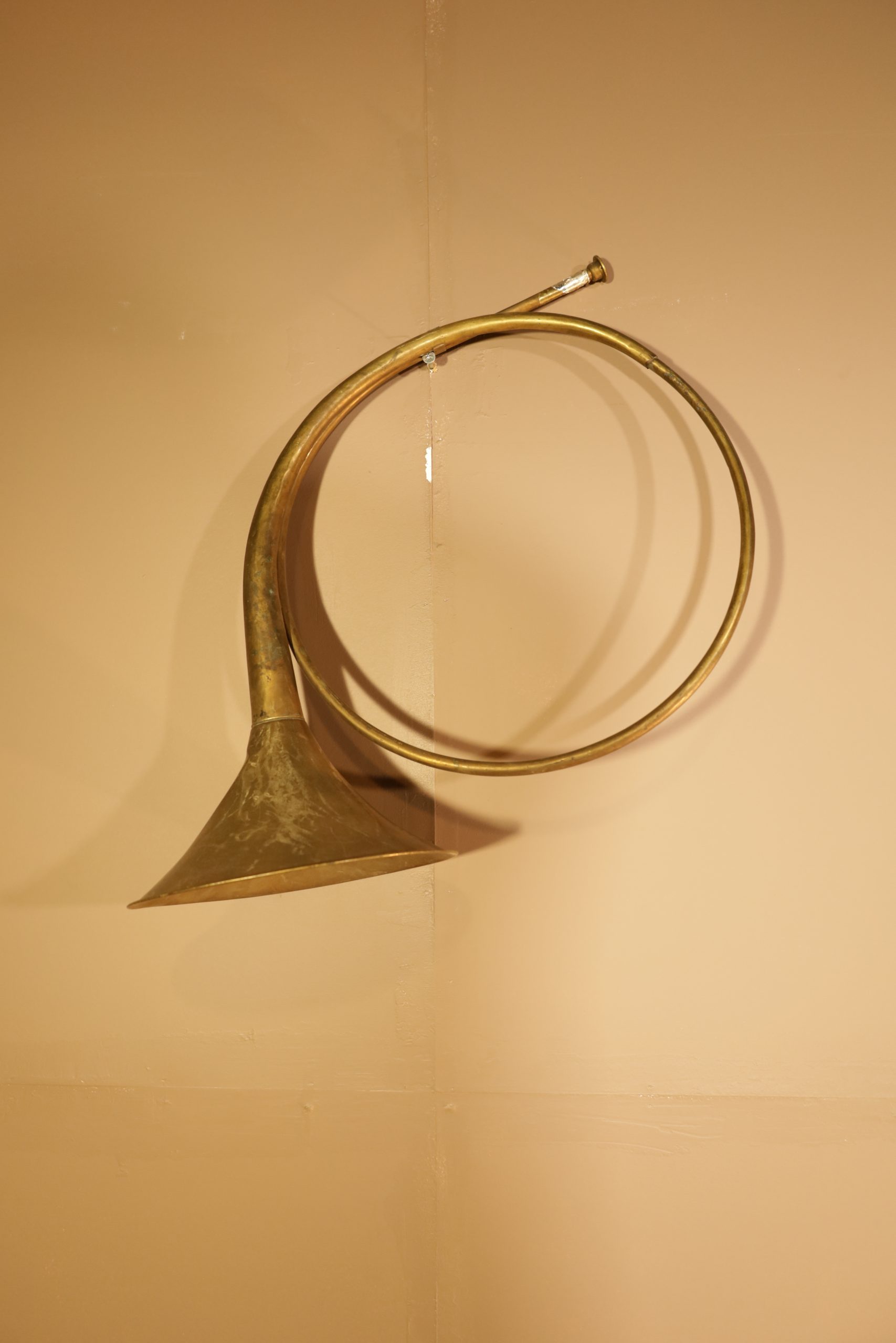 A pair of old trumpets - decorative pieces